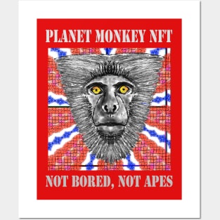 Planet Monkey NFT Not Bored Apes Posters and Art